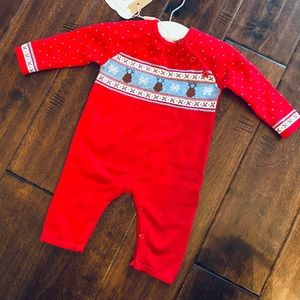 Cristmas fair isle style sweater onesie 0-3 month
